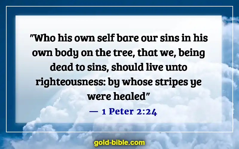 Bible Verses About God Healing The Sick (1 Peter 2:24)