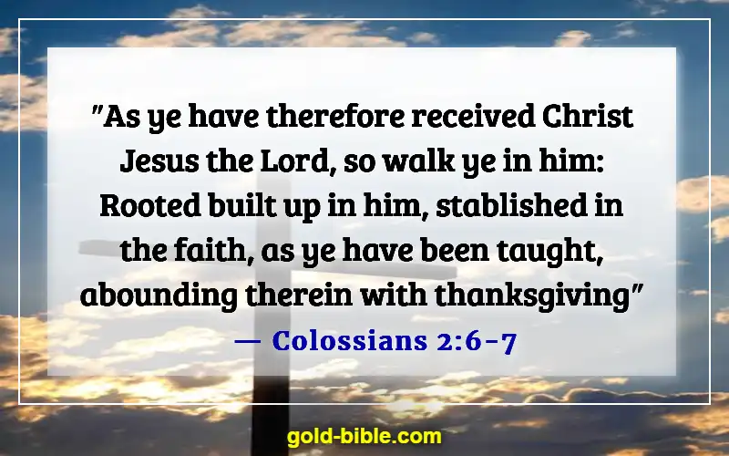 Bible Verses About Having Faith And Confidence In God (Colossians 2:6-7)