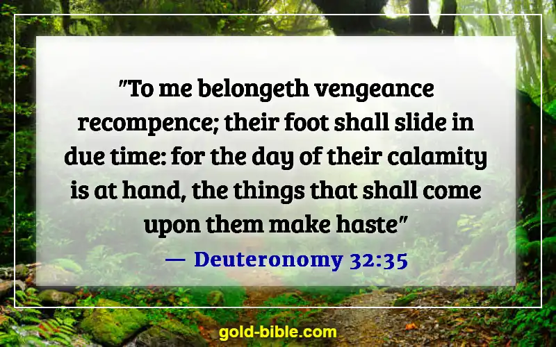 Bible Verses About Someone Doing You Wrong (Deuteronomy 32:35)