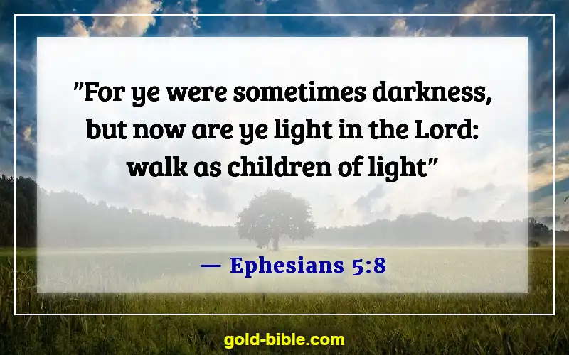 Bible Verses About Jesus Being The Light (Ephesians 5:8)