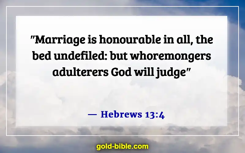 Bible Verses About Committing Adultery And Lust In Your Heart (Hebrews 13:4)