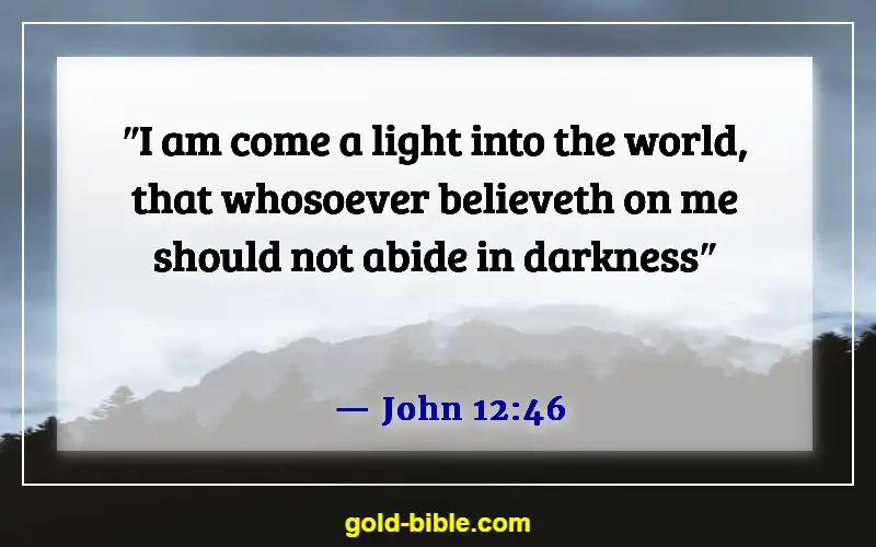 Bible Verses About Jesus Being The Light (John 12:46)