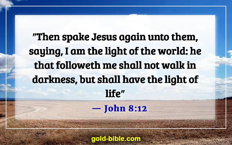 Bible Verses About Jesus Being The Light (John 8:12)