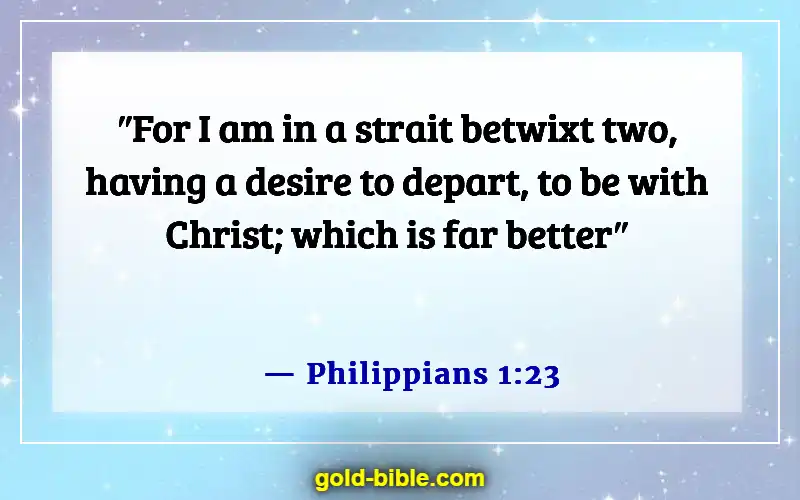 Husband And Wife Reunited In Heaven Bible Verse (Philippians 1:23)