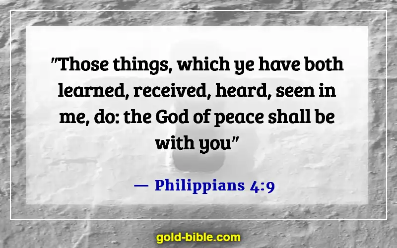 Bible Verses About Blessed Are The Peacemakers (Philippians 4:9)