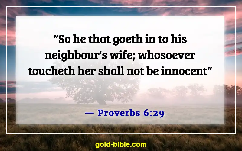 Bible Verses About Committing Adultery And Lust In Your Heart (Proverbs 6:29)