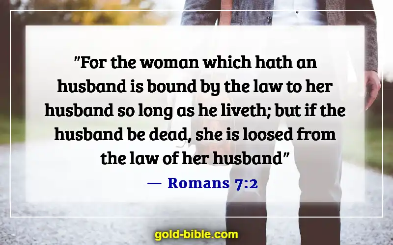 Husband And Wife Reunited In Heaven Bible Verse (Romans 7:2)